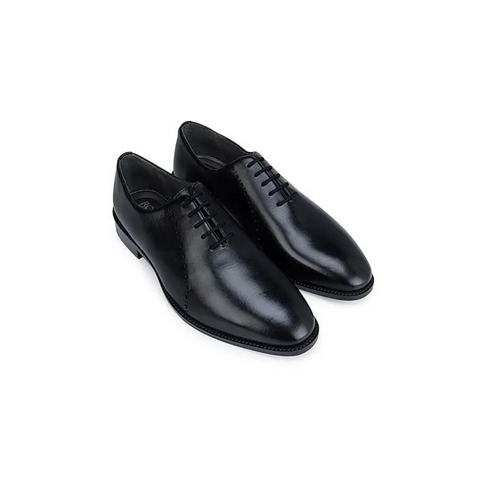 Black Leather Brogue Lace Ups