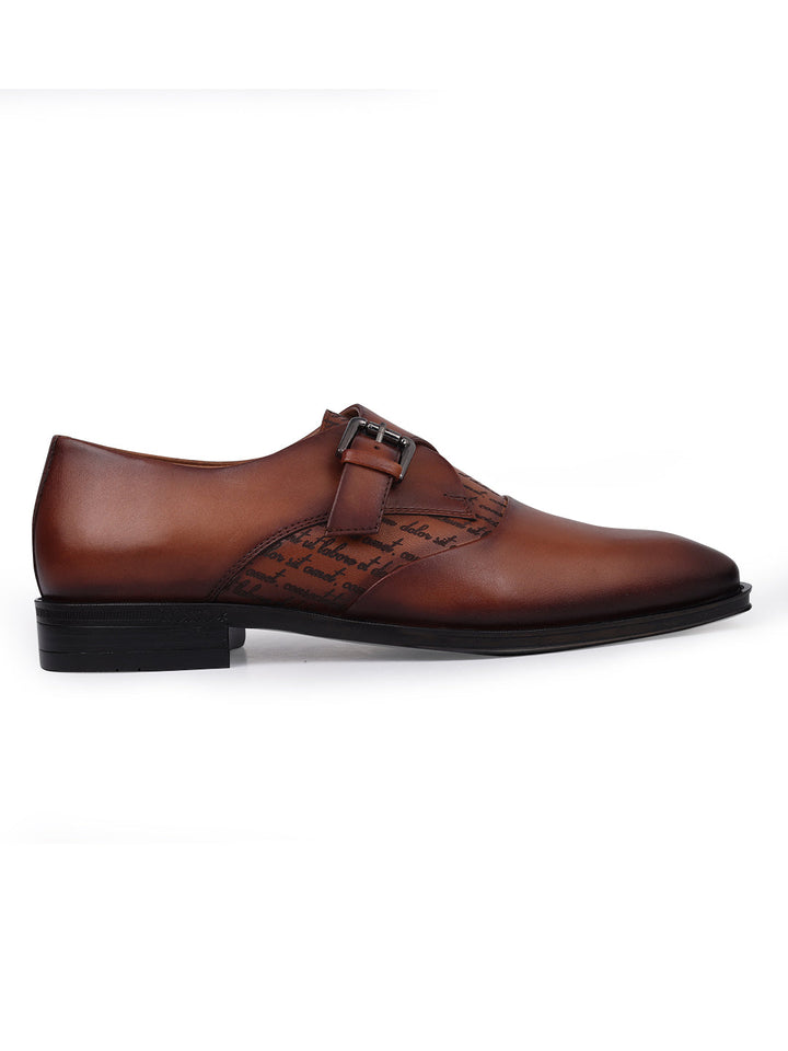 Tan Leather Monk Straps