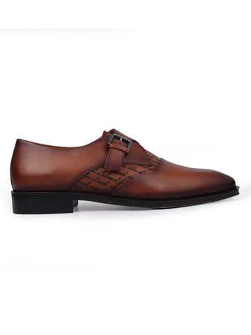 Tan Leather Monk Straps