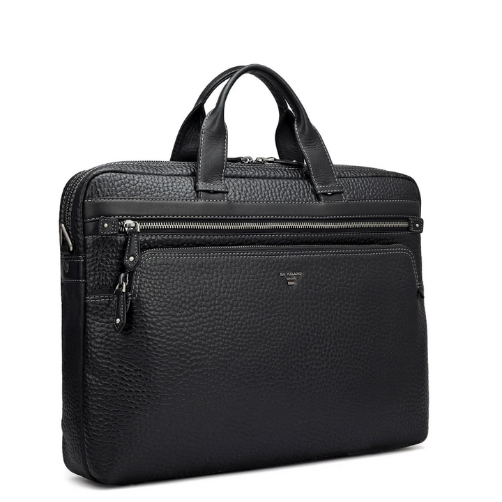 Bub Leather Laptop Bag - Black