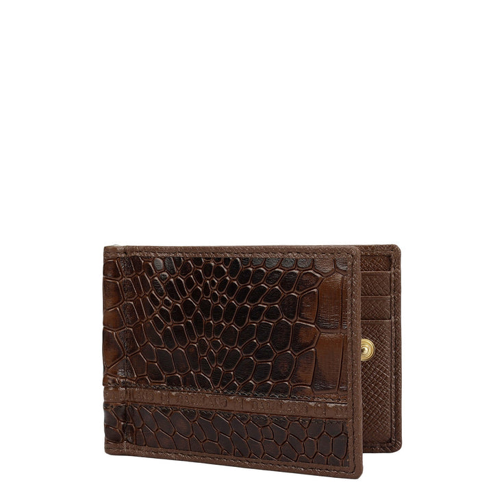 Croco Leather Money Clip - Date