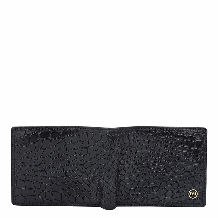 Black Bifold Leather Mens Wallet