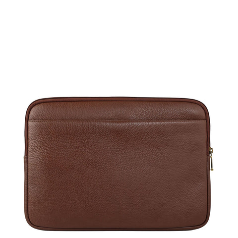 Wax Leather Laptop Sleeve - Espresso