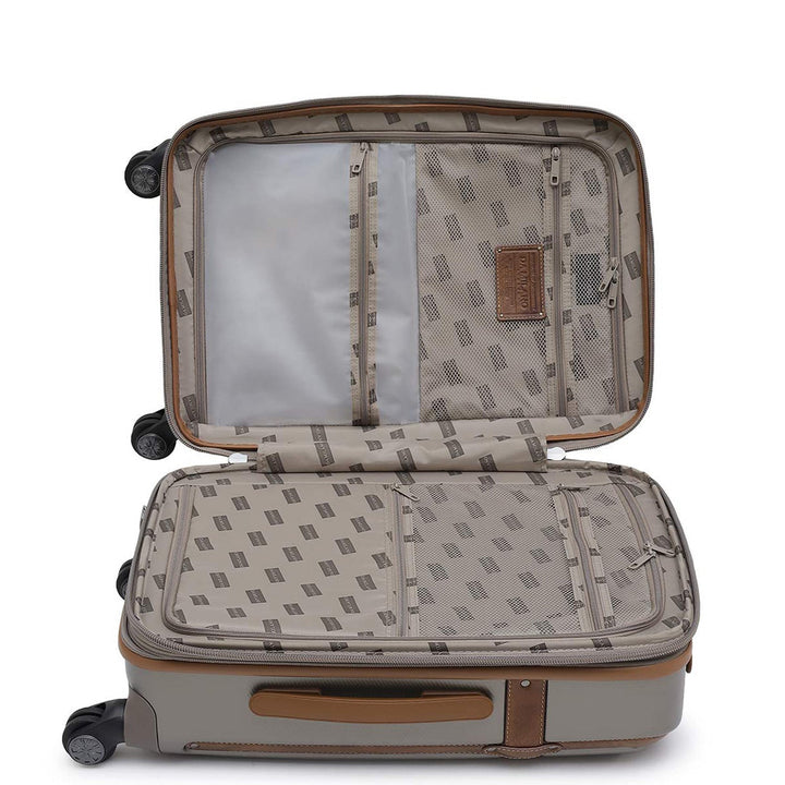 PC Elephant Leather Cabin Trolley - Champange & Cognac