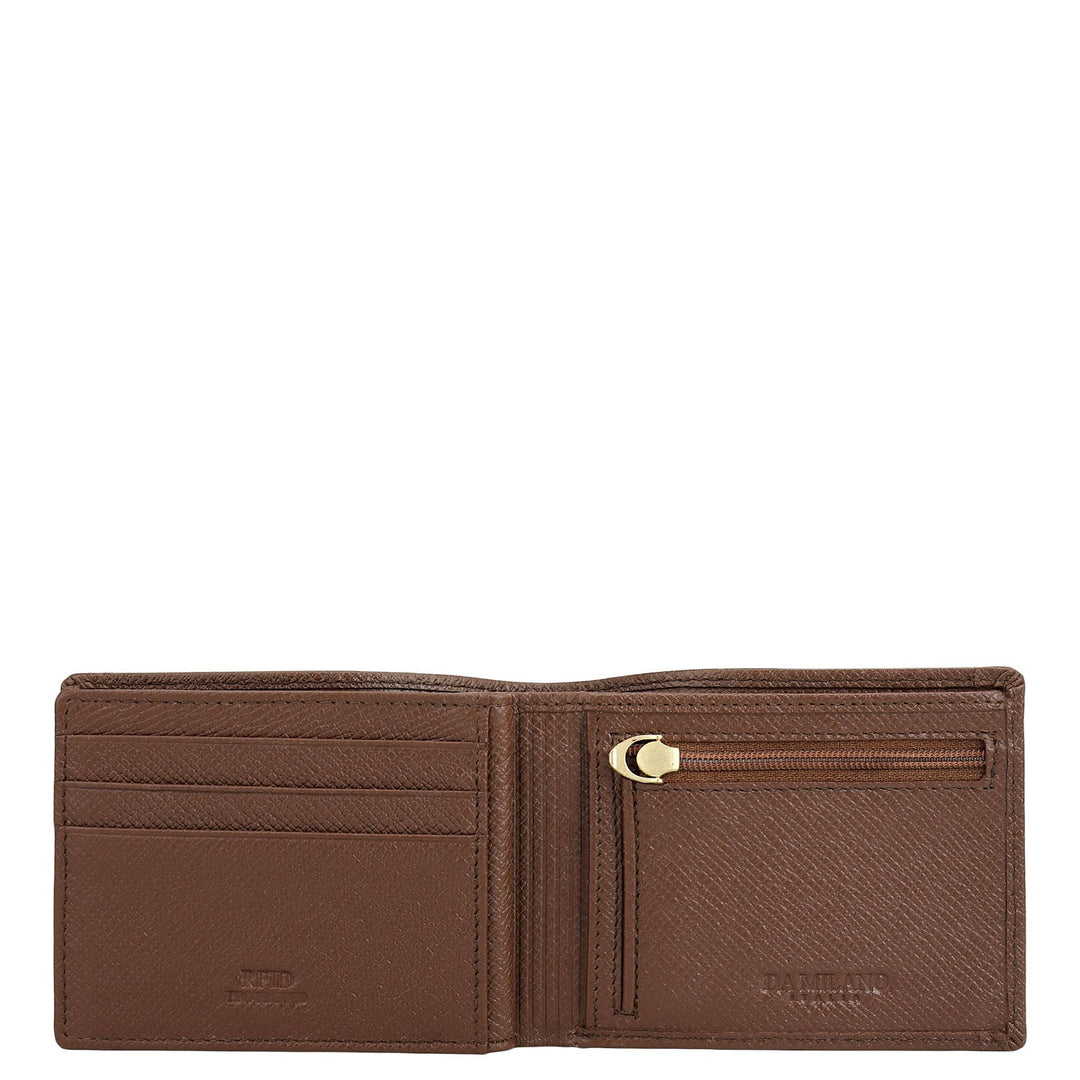 Date Bifold Leather Mens Wallet