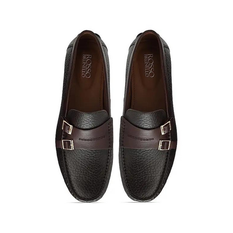 Coffee Monk Strap Style Moccasins