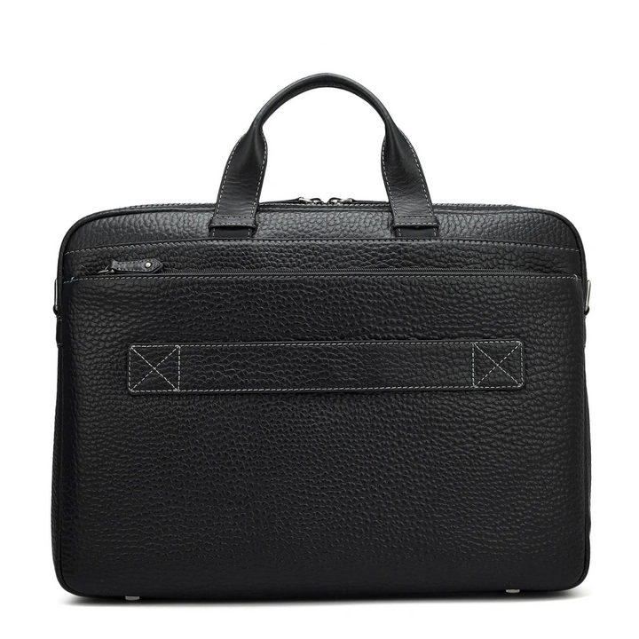 Bub Leather Laptop Bag - Black