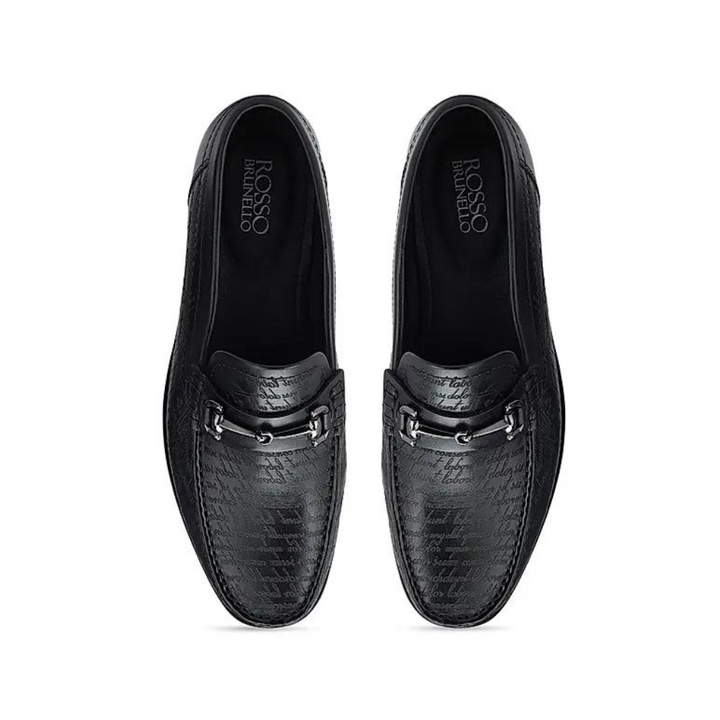 Black Signato Leather Loafers