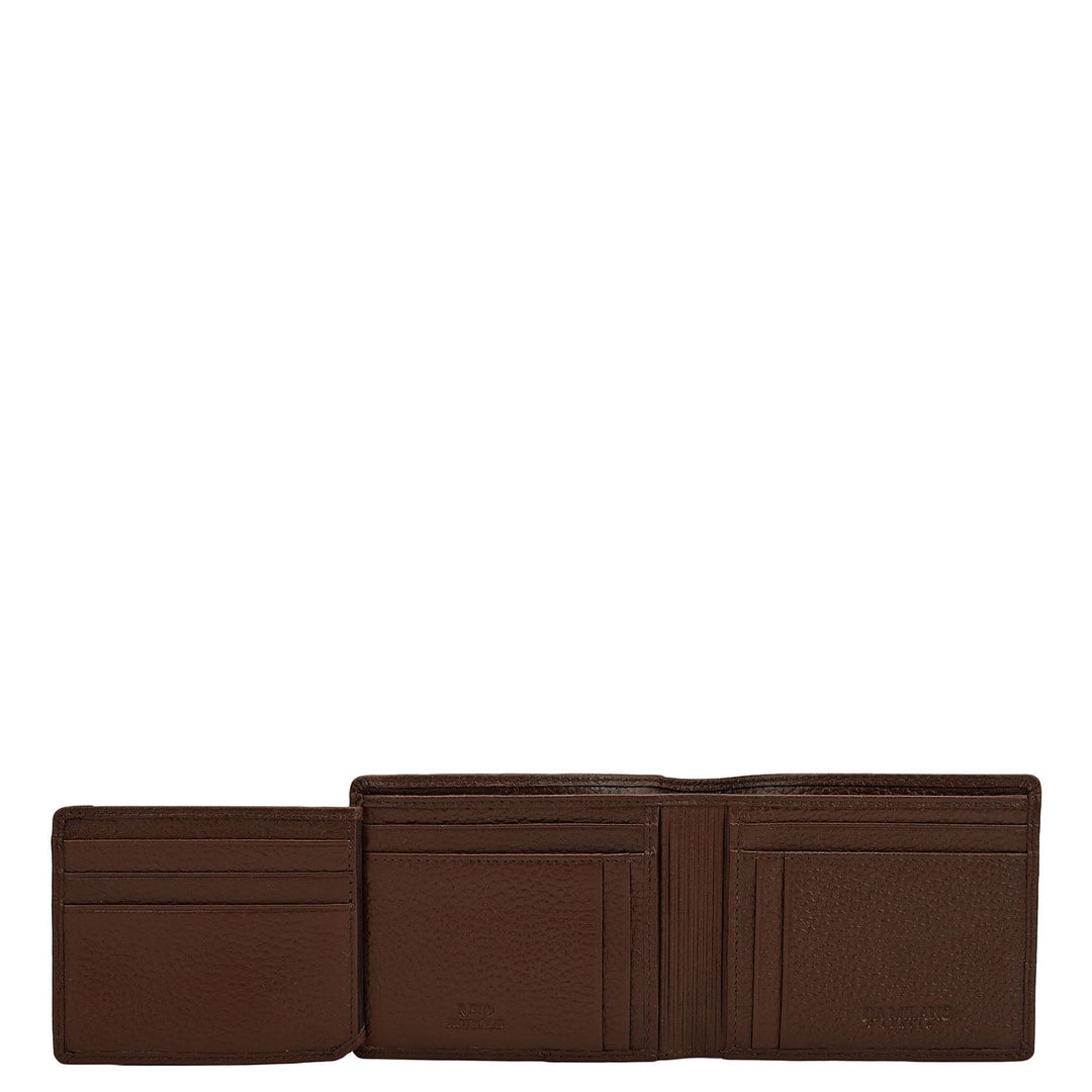 Espresso Bifold Leather Mens Wallet