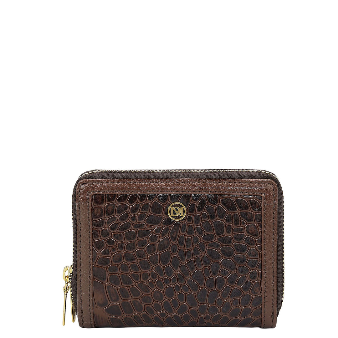 Croco Leather Ladies Wallet - Date