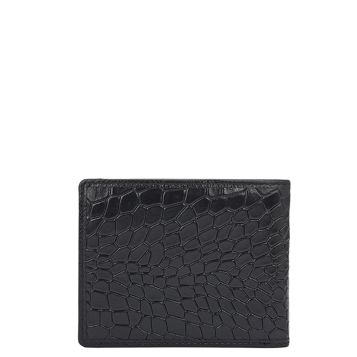 Black Bifold Leather Mens Wallet