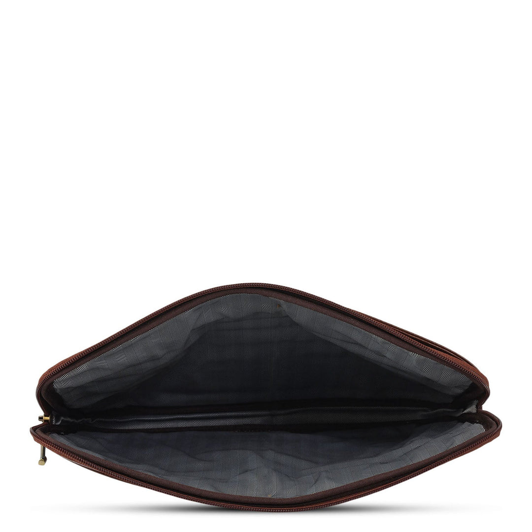 Wax Leather Laptop Sleeve - Espresso