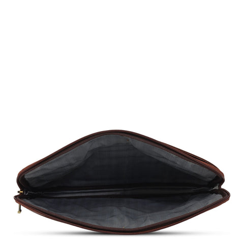 Wax Leather Laptop Sleeve - Espresso
