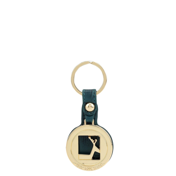 Croco Leather Key Chain - Ocean