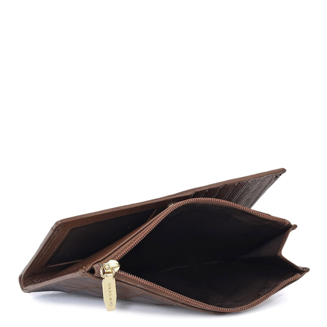 Croco Leather Passport Case - Date