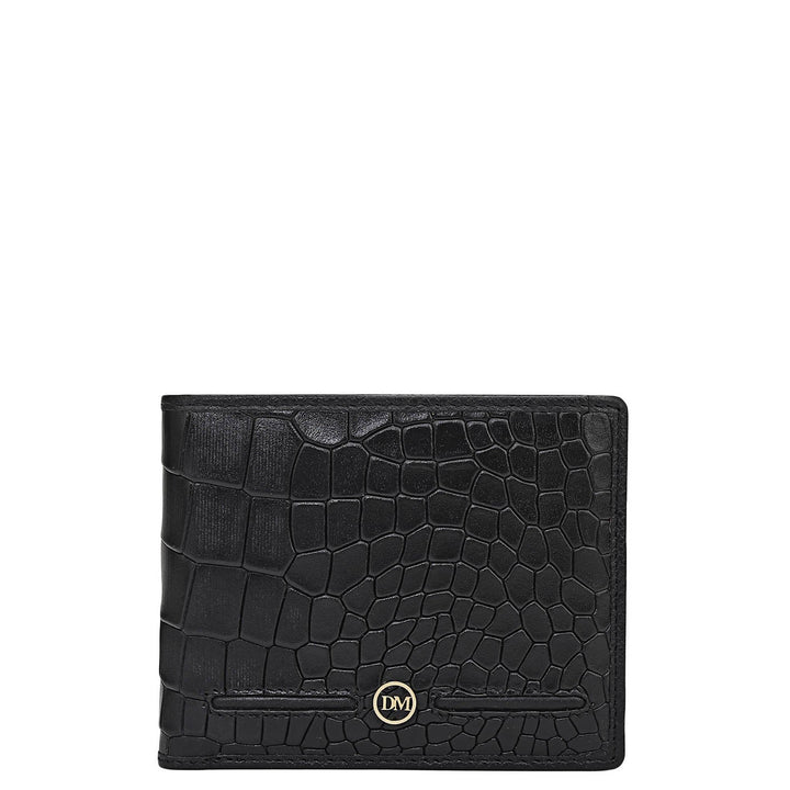 Black Bifold Leather Mens Wallet