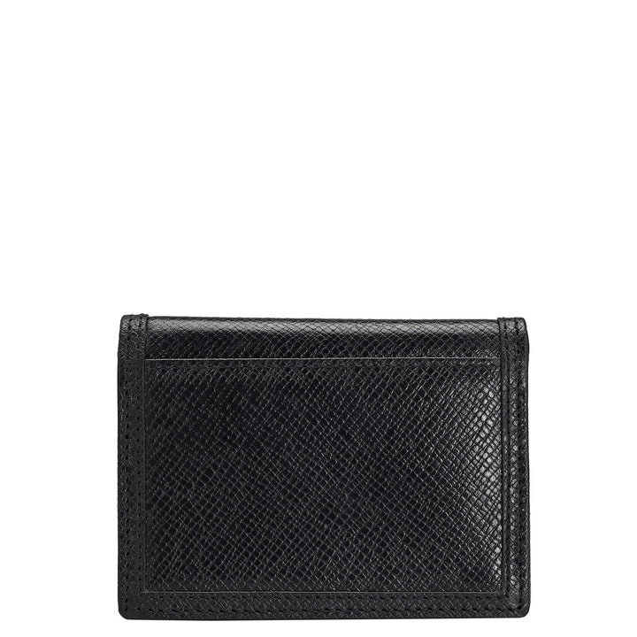 Monogram Franzy Leather Card Case - Black