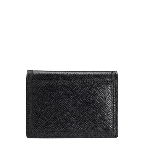 Monogram Franzy Leather Card Case - Black