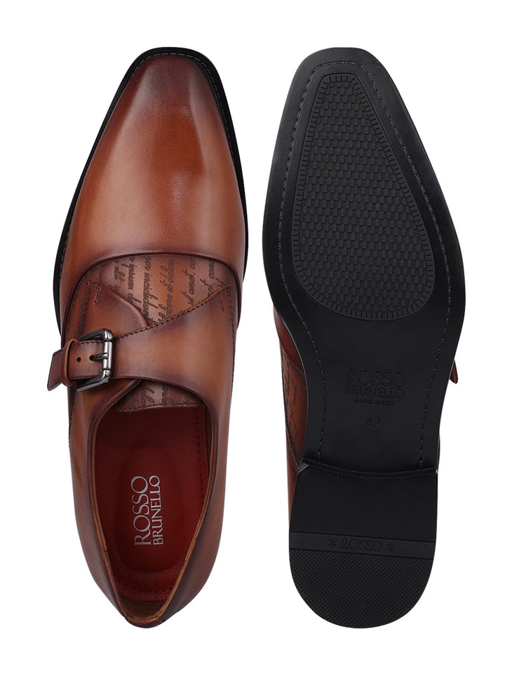 Tan Leather Monk Straps