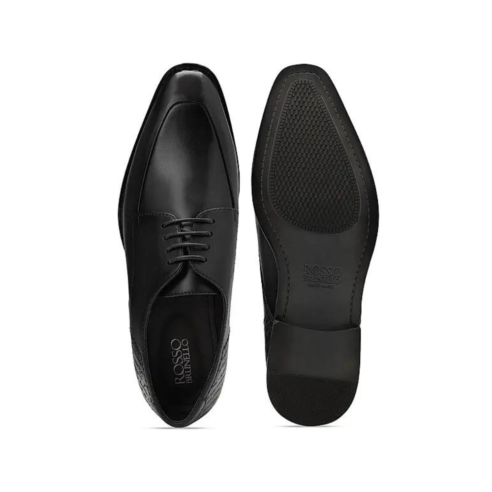 Black Signato Leather Lace Ups