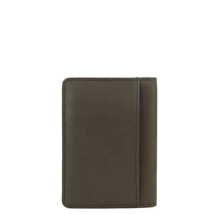 Calf Leather Card Case - Olive