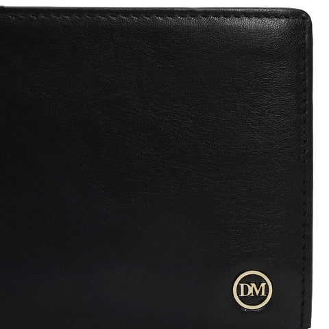 Black Bifold Leather Mens Wallet