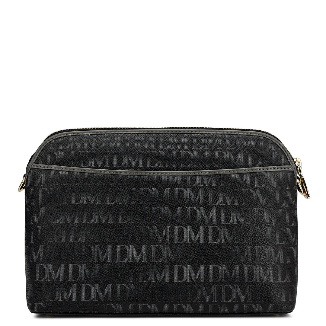 Small Monogram Leather Sling - Black