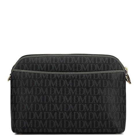 Small Monogram Leather Sling - Black
