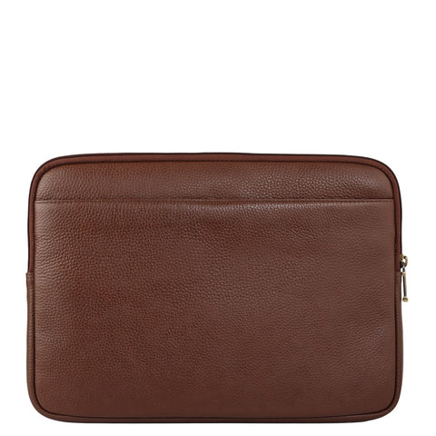 Wax Leather Laptop Sleeve - Espresso