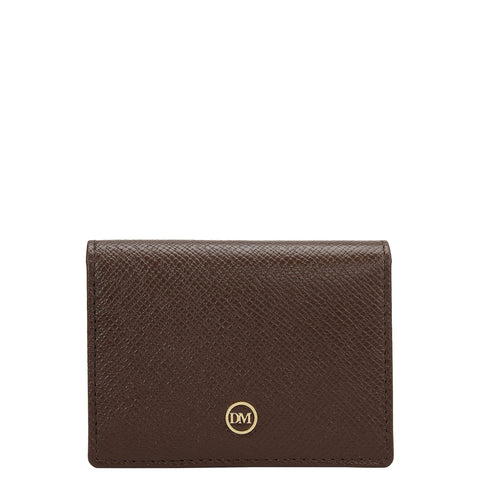 5 Slots Leather Card Case - Walnut