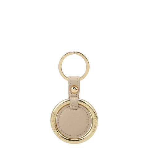 Wax Leather Key Chain - Dove