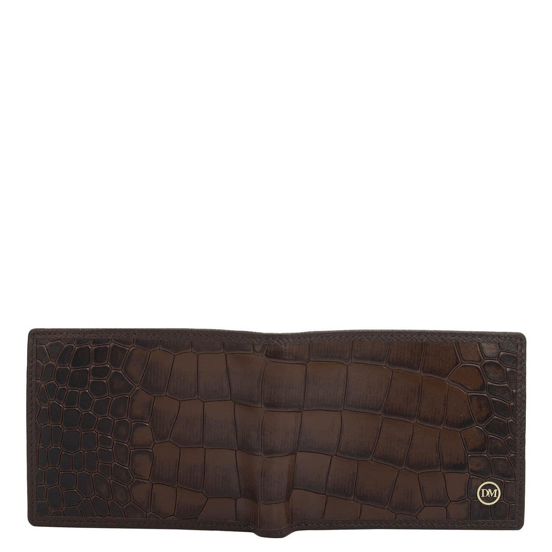 Date Bifold Leather Mens Wallet