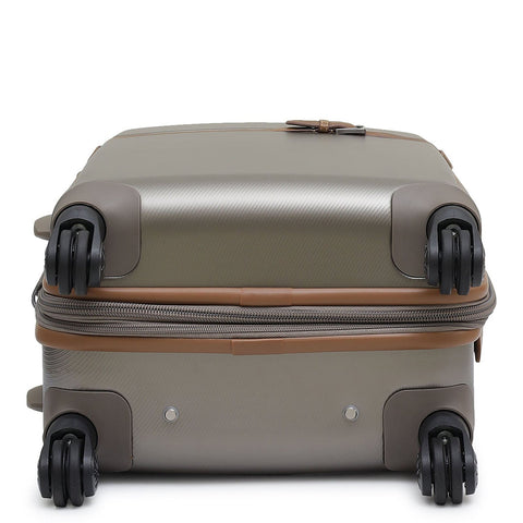PC Elephant Leather Cabin Trolley - Champange & Cognac