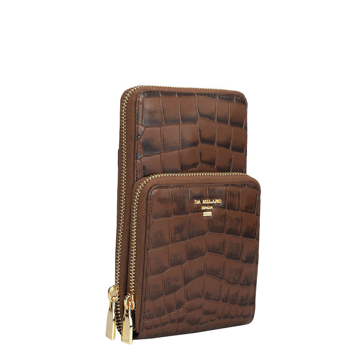 Croco Leather Crossbody - Date