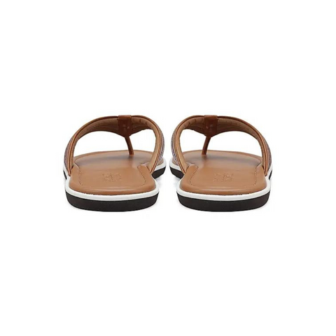 Tan Thong Leather Slippers