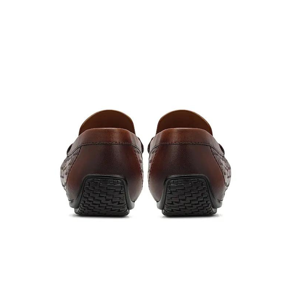 Tan Signato Leather Moccasins