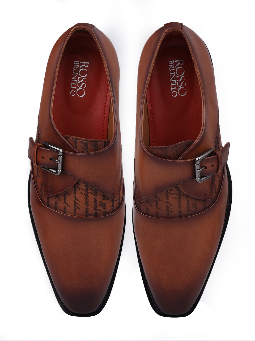 Tan Leather Monk Straps