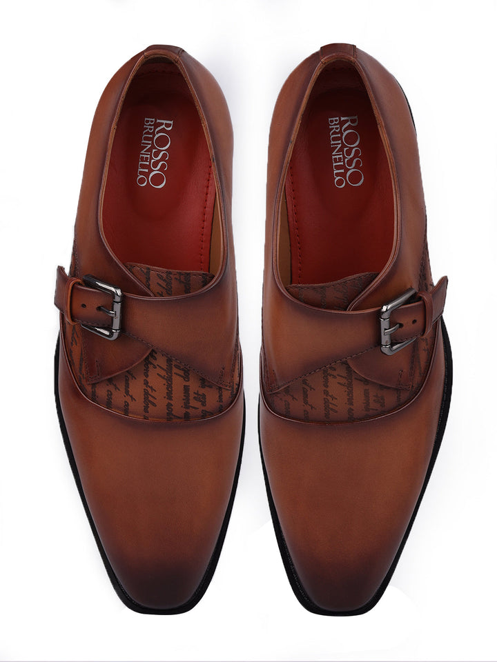 Tan Leather Monk Straps