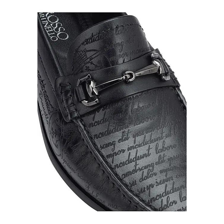 Black Signato Leather Loafers