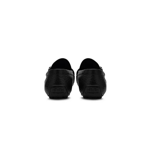 Black Monk Strap Style Moccasins