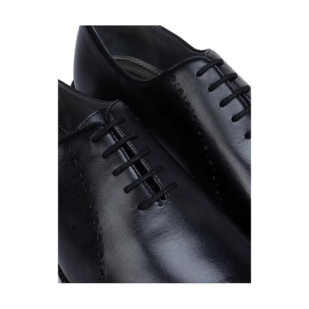 Black Leather Brogue Lace Ups