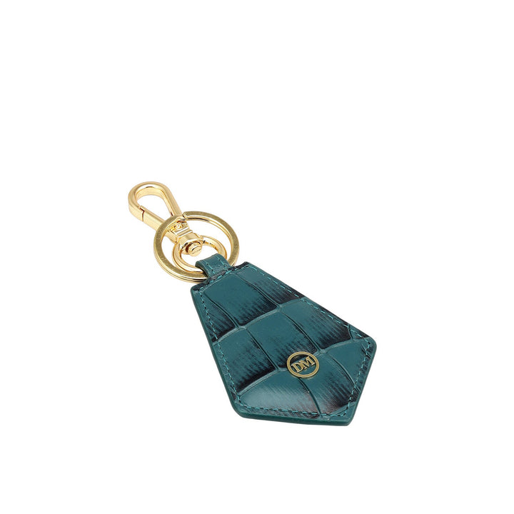 Croco Leather Key Chain - Octane
