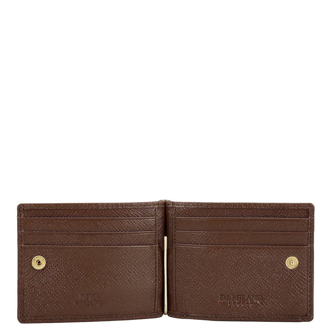 Croco Leather Money Clip - Date