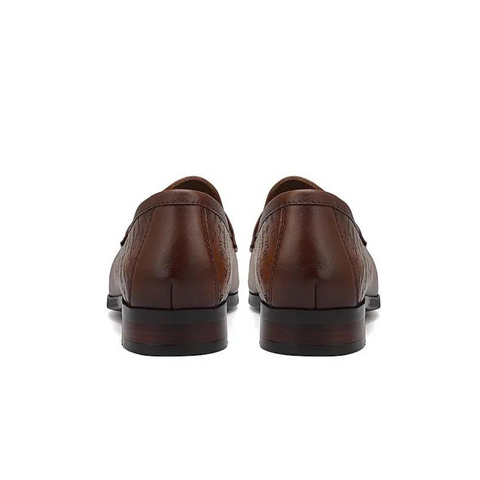 Tan Signato Leather Loafers