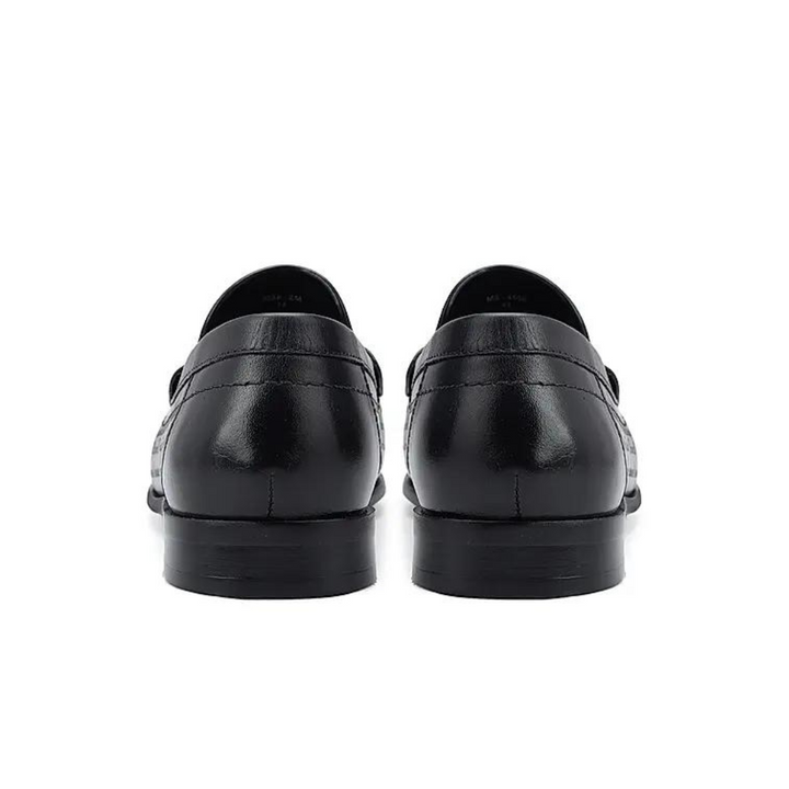 Black Signato Leather Loafers