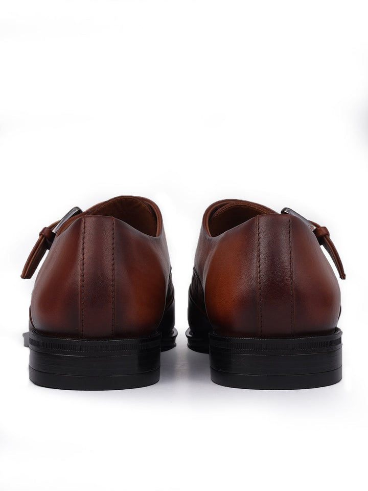 Tan Leather Monk Straps