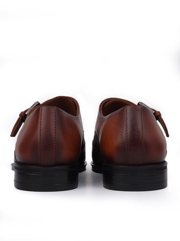 Tan Leather Monk Straps