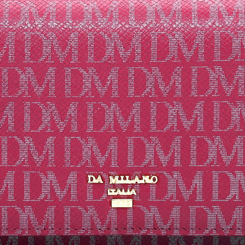 Monogram Leather Ladies Wallet - Plumberry