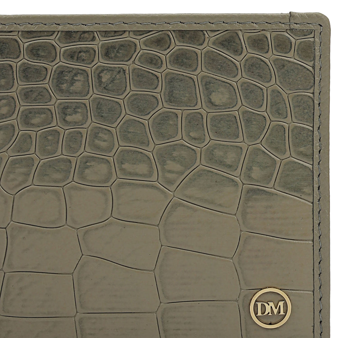 Stone Grey Bifold Leather Mens Wallet