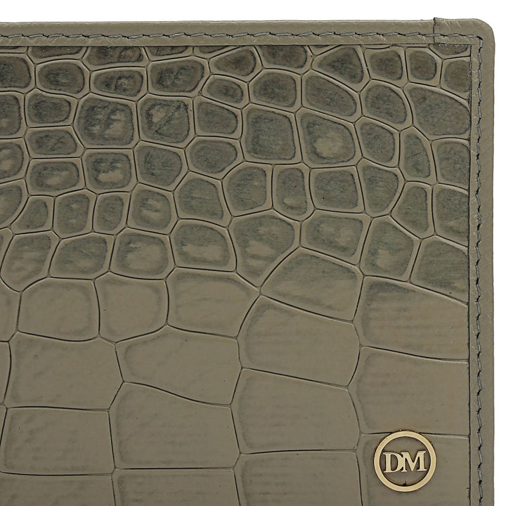 Stone Grey Bifold Leather Mens Wallet